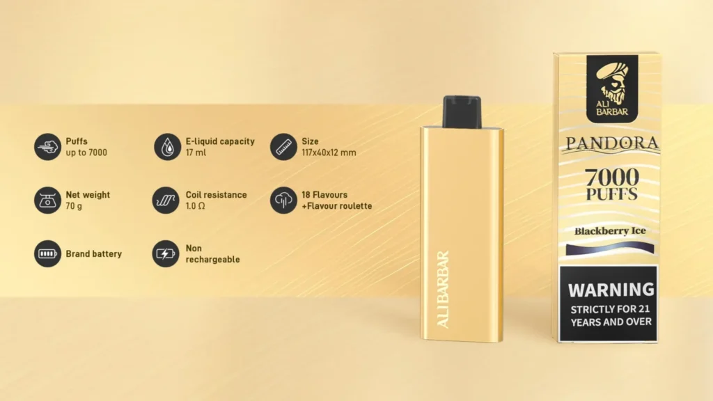 ALIBARBARVAPE Disposable vape E-liquid Club